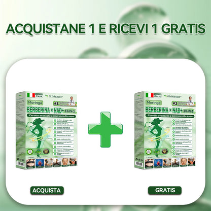 Negozio Ufficiale | 🍉🍉 GLORENDA® Moringa · Berberine × NAD+ 10-in-1 Cerotto Avanzato Nano Microneedle ✅ Per obesità, pelle rilassata, diabete, apnea notturna, problemi articolari e molto altro