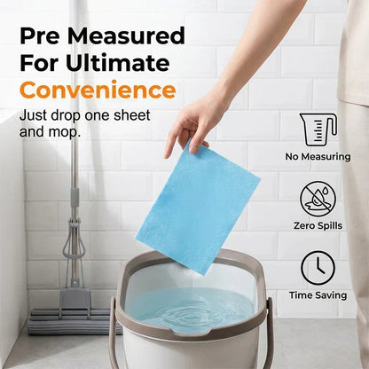 Water-Soluble Floor Cleaning Sheets – Drop, Dissolve & Mop🔥